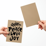 Peace Love Joy | Greeting Cards with Envelopes Greeting Card Market Dwellings