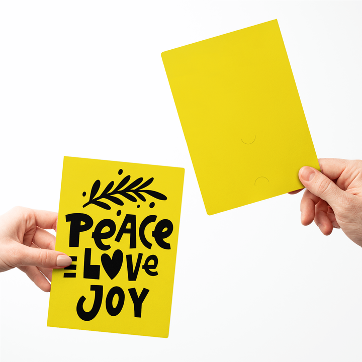 Peace Love Joy Greeting Cards | Envelopes Included Greeting Card Market Dwellings