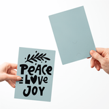 Peace Love Joy | Greeting Cards with Envelopes Greeting Card Market Dwellings
