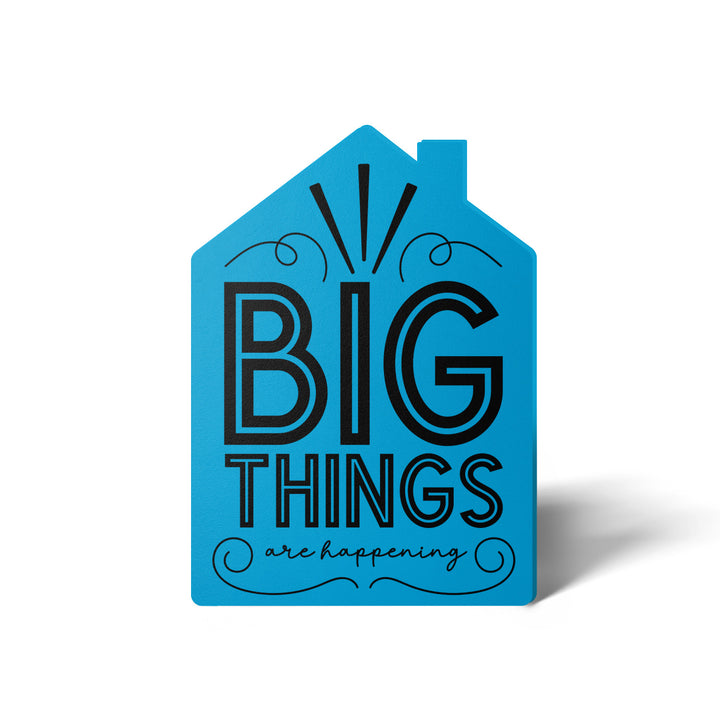 Set of "Big Things Are Happening" New Real Estate Agent Introduction Greeting Cards | Envelopes Included | 20-GC002 Greeting Card Market Dwellings ARCTIC