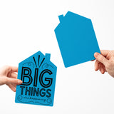 "Big Things Are Happening" New Real Estate Agent Introduction | Real Estate Greeting Cards with Envelopes Greeting Card Market Dwellings