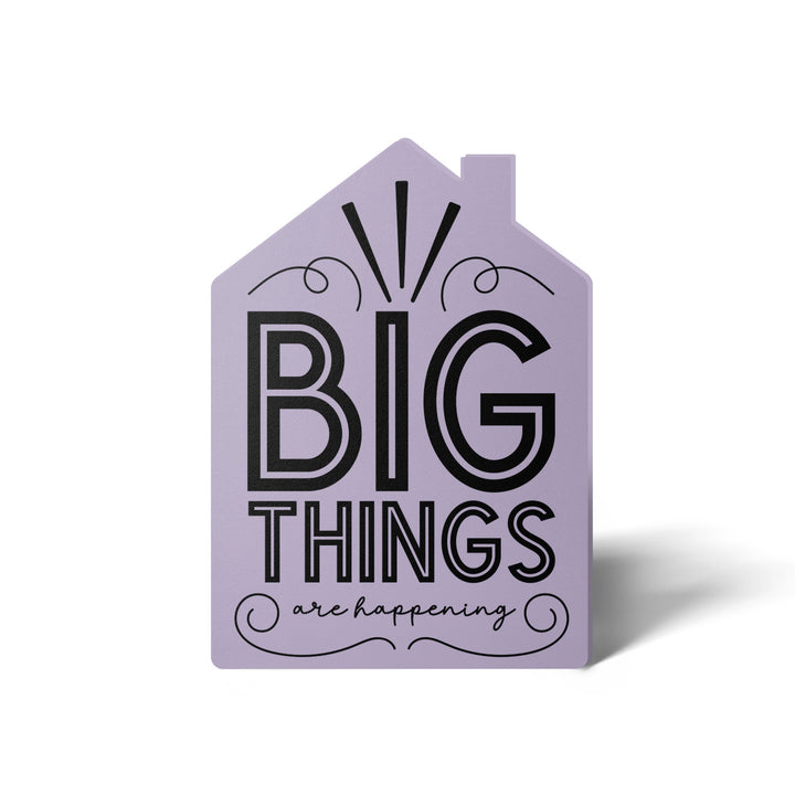 Set of "Big Things Are Happening" New Real Estate Agent Introduction Greeting Cards | Envelopes Included | 20-GC002