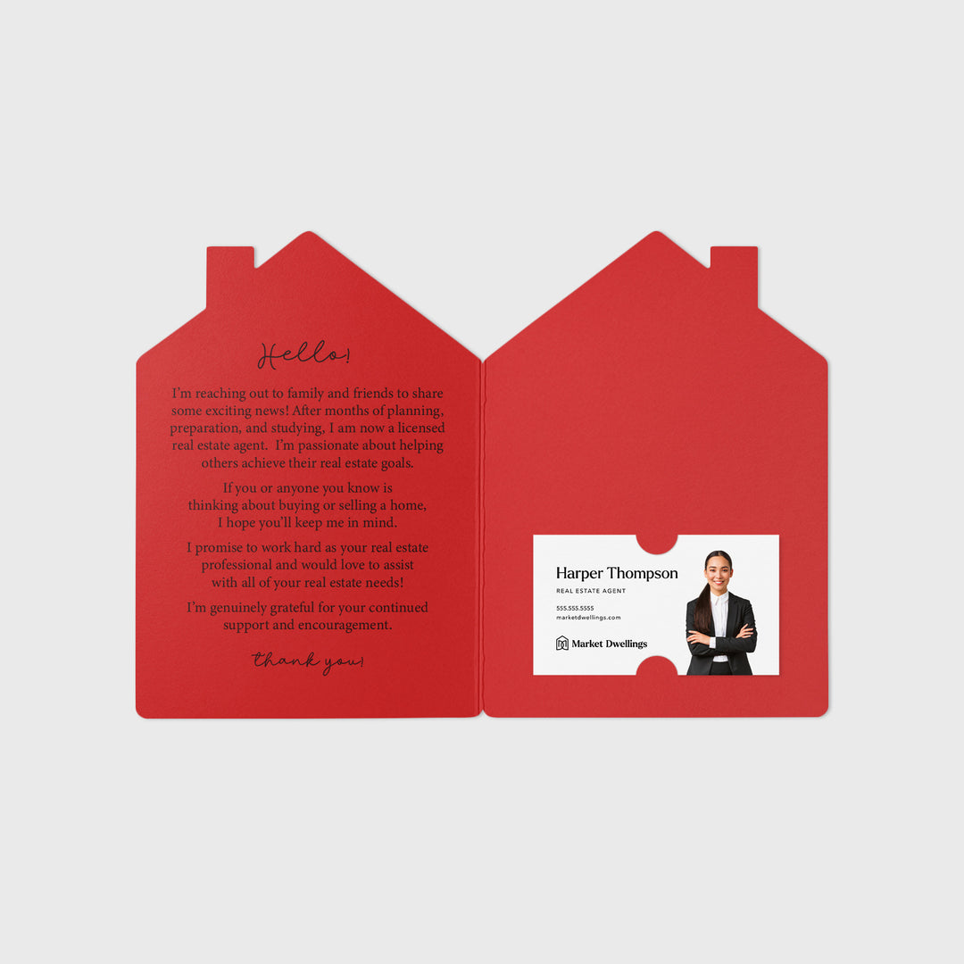 Set of "Big Things Are Happening" New Real Estate Agent Introduction Greeting Cards | Envelopes Included | 20-GC002