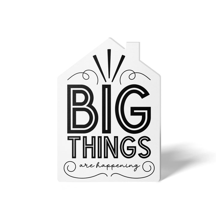 Set of "Big Things Are Happening" New Real Estate Agent Introduction Greeting Cards | Envelopes Included | 20-GC002