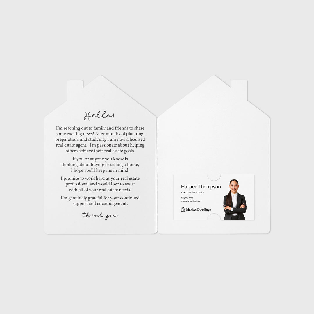 Set of "Big Things Are Happening" New Real Estate Agent Introduction Greeting Cards | Envelopes Included | 20-GC002