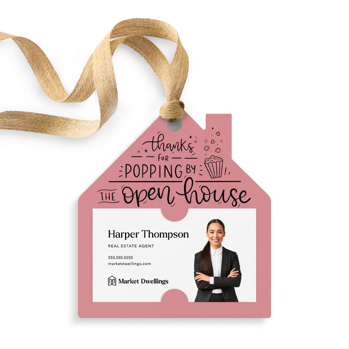 Thanks for Popping By the Open House | Gift Tags Gift Tag Market Dwellings LIGHT PINK