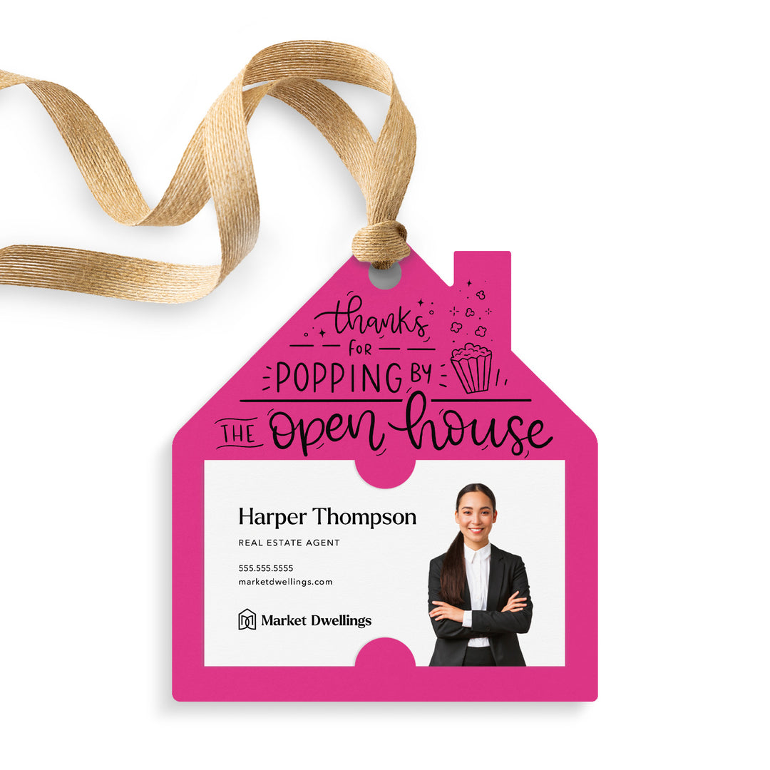 Thanks for Popping By the Open House | Gift Tags Gift Tag Market Dwellings RAZZLE BERRY