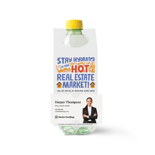 Stay Hydrated In This Hot Real Estate Market | Bottle Hang Tags Bottle Tag Market Dwellings WHITE 10