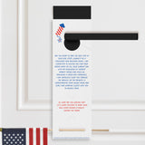 Happy Red, White, & Blue | Flag Holder Real Estate Door Hangers Holiday Door Hanger Market Dwellings