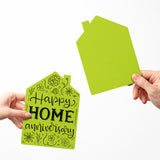"Happy Home Anniversary" | Real Estate & Mortgage Greeting Cards with Envelopes Greeting Card Market Dwellings