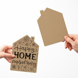 "Happy Home Anniversary" | Real Estate & Mortgage Greeting Cards with Envelopes Greeting Card Market Dwellings