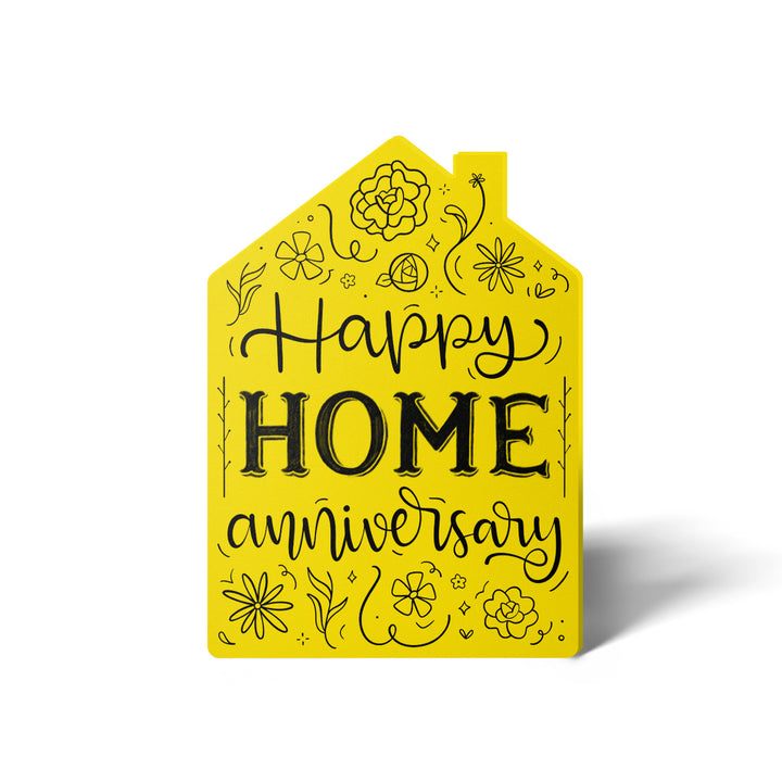 Set of "Happy Home Anniversary" Greeting Cards | Envelopes Included | 21-GC002 Greeting Card Market Dwellings LEMON