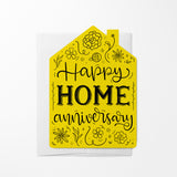 "Happy Home Anniversary" | Real Estate & Mortgage Greeting Cards with Envelopes Greeting Card Market Dwellings