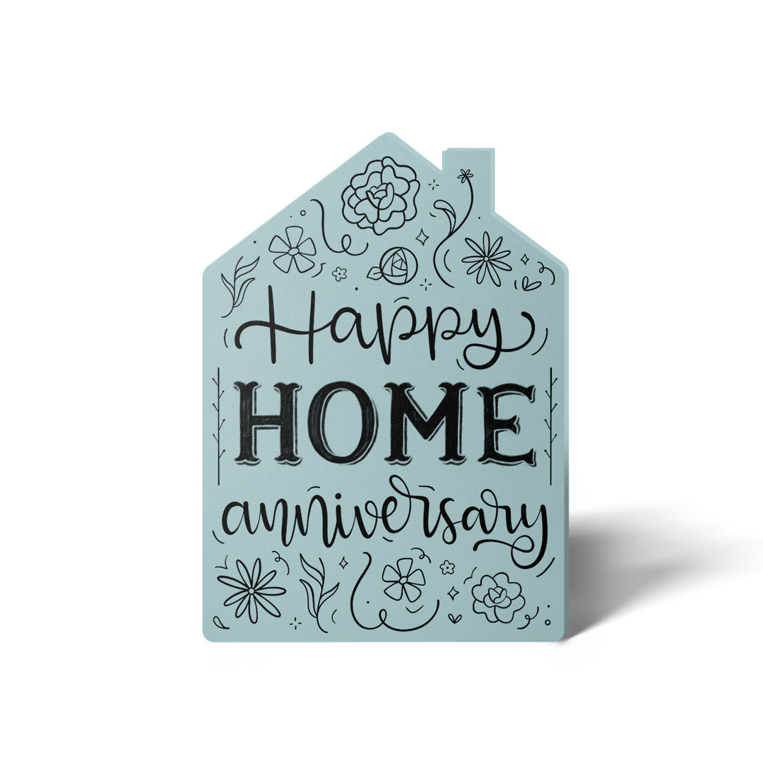 Set of "Happy Home Anniversary" Greeting Cards | Envelopes Included | 21-GC002 Greeting Card Market Dwellings LIGHT BLUE