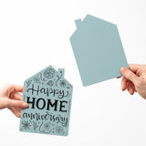 "Happy Home Anniversary" | Real Estate & Mortgage Greeting Cards with Envelopes Greeting Card Market Dwellings
