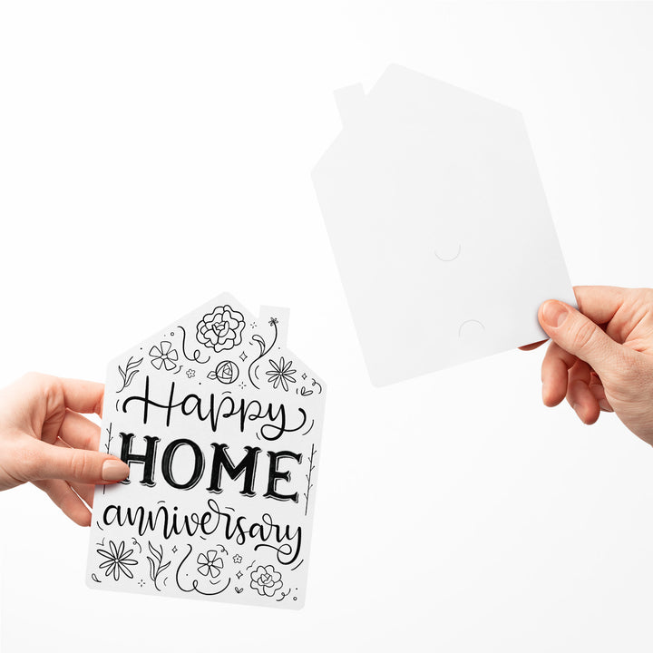 Set of "Happy Home Anniversary" Greeting Cards | Envelopes Included | 21-GC002