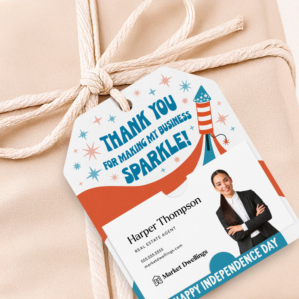 Thank You For Making My Business Sparkle! | Gift Tags Gift Tag Market Dwellings