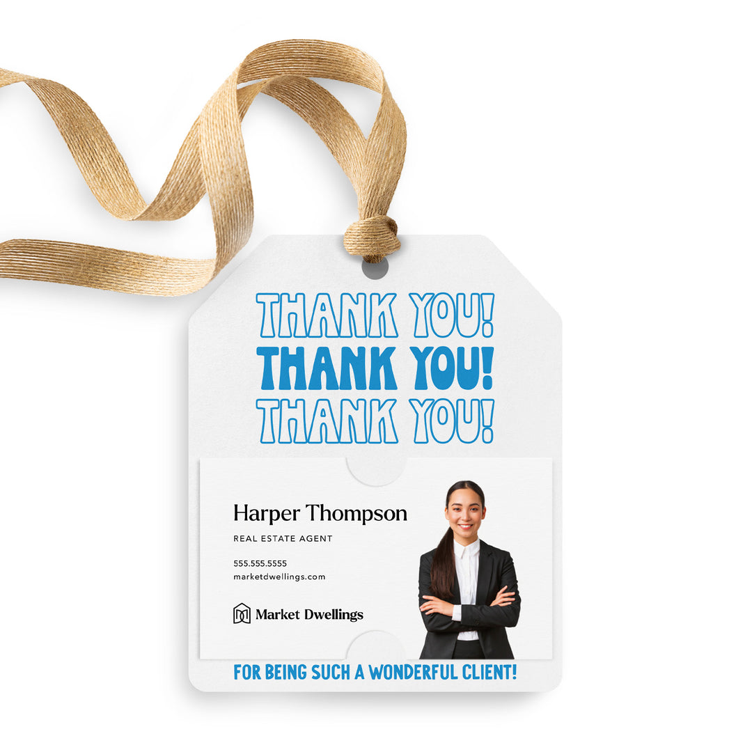 Thank You! | Gift Tags Gift Tag Market Dwellings BRIGHT BLUE