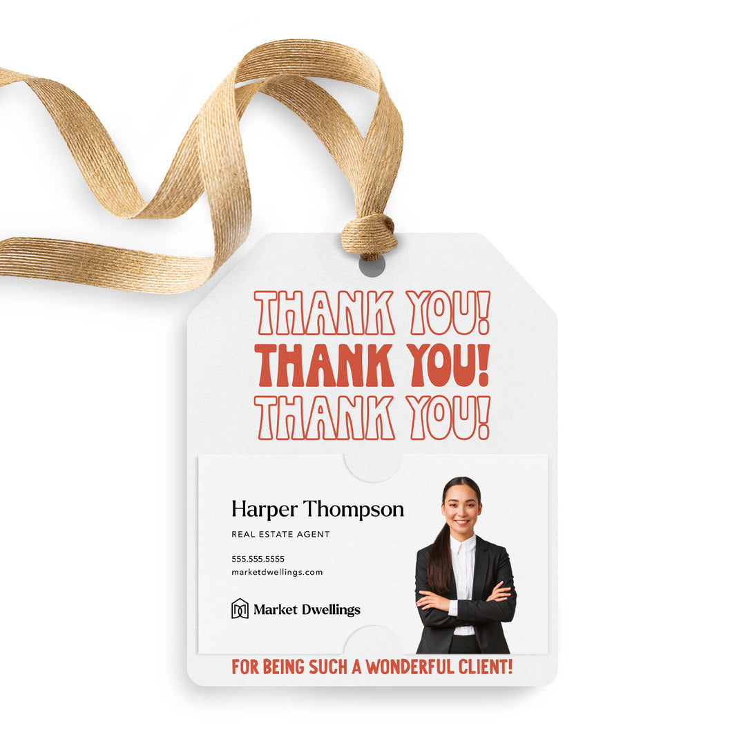 Thank You! | Gift Tags Gift Tag Market Dwellings RED