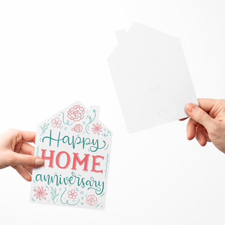 Set of "Happy Home Anniversary" Colorful Greeting Cards | Envelopes Included | 22-GC002 Greeting Card Market Dwellings