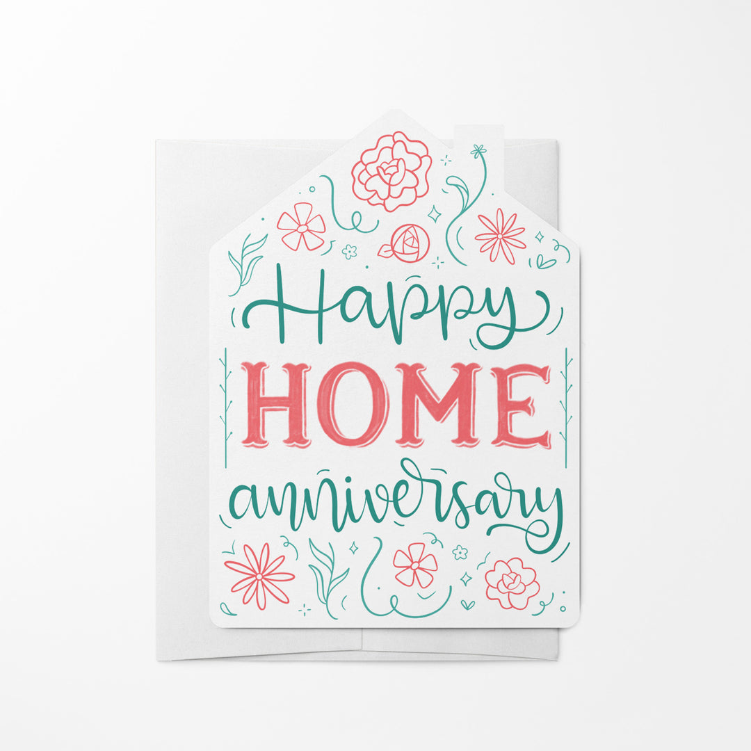 Set of "Happy Home Anniversary" Colorful Greeting Cards | Envelopes Included | 22-GC002 Greeting Card Market Dwellings