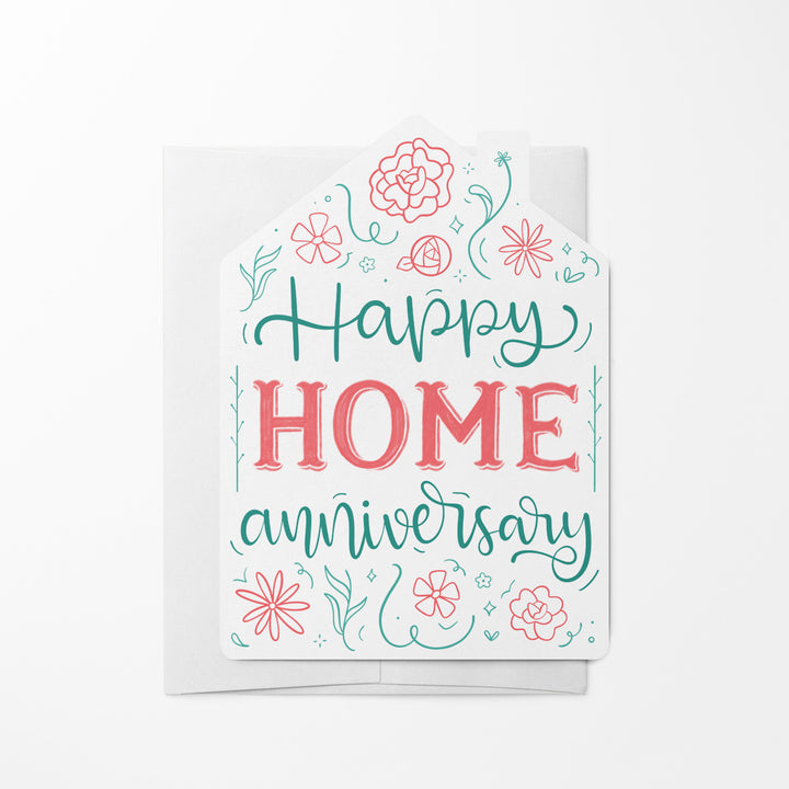 Set of "Happy Home Anniversary" Colorful Greeting Cards | Envelopes Included | 22-GC002 Greeting Card Market Dwellings