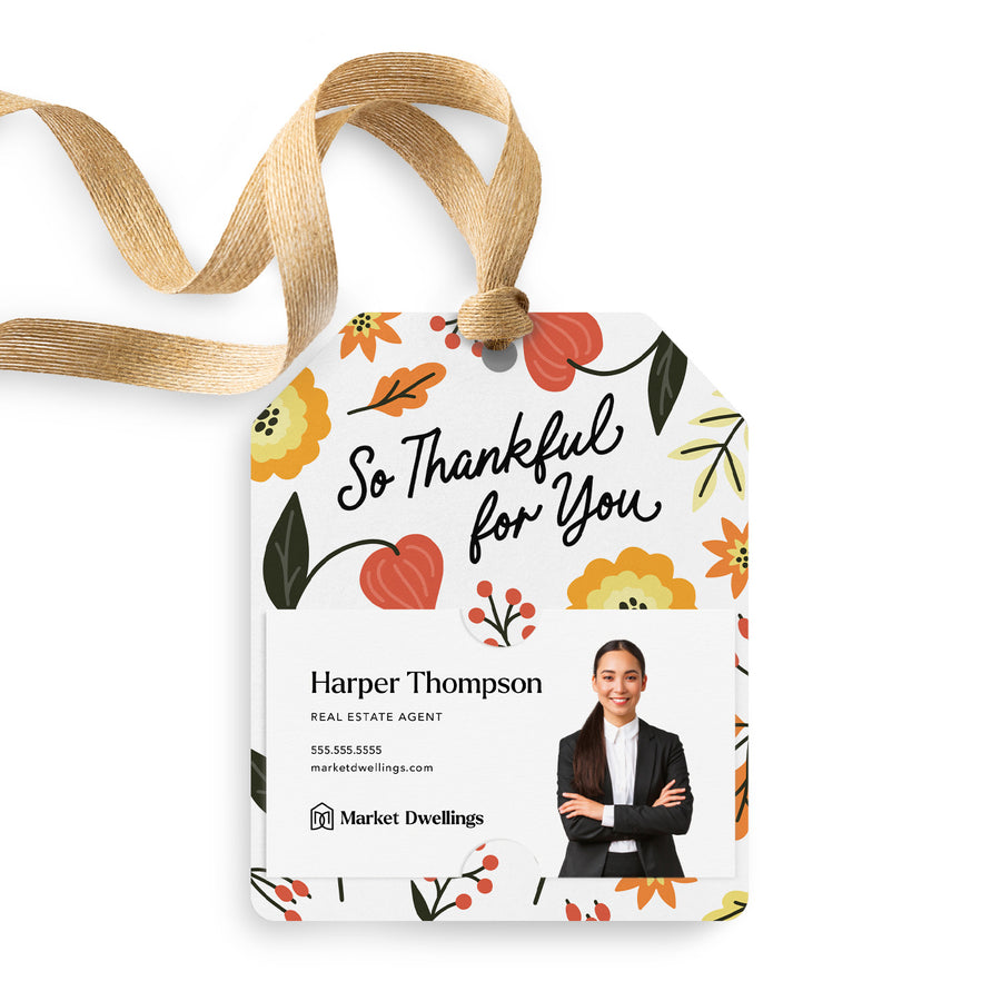 So Thankful for You | Gift Tags Gift Tag Market Dwellings