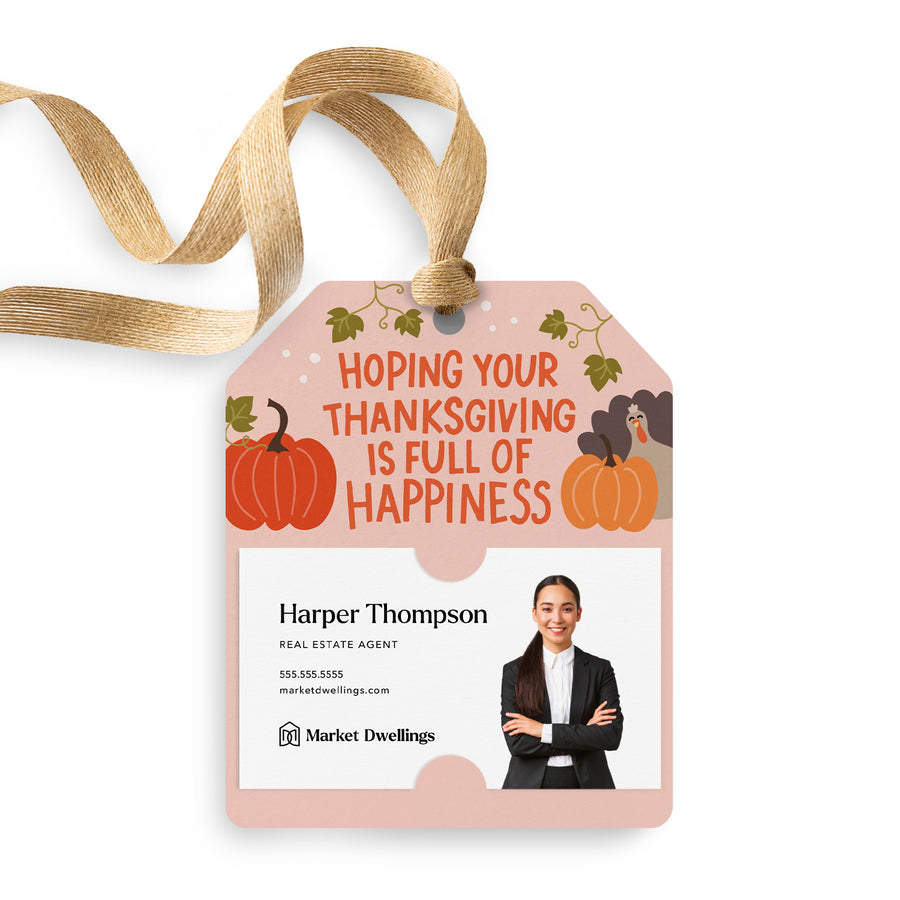 Hoping Your Thanksgiving is Full of Happiness | Gift Tags Gift Tag Market Dwellings