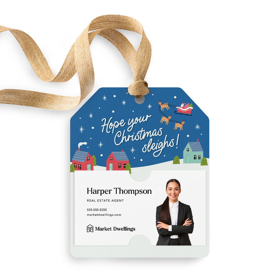 Hope Your Christmas Sleighs! | Gift Tags Gift Tag Market Dwellings