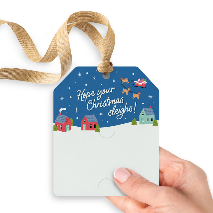 Hope Your Christmas Sleighs! | Gift Tags Gift Tag Market Dwellings