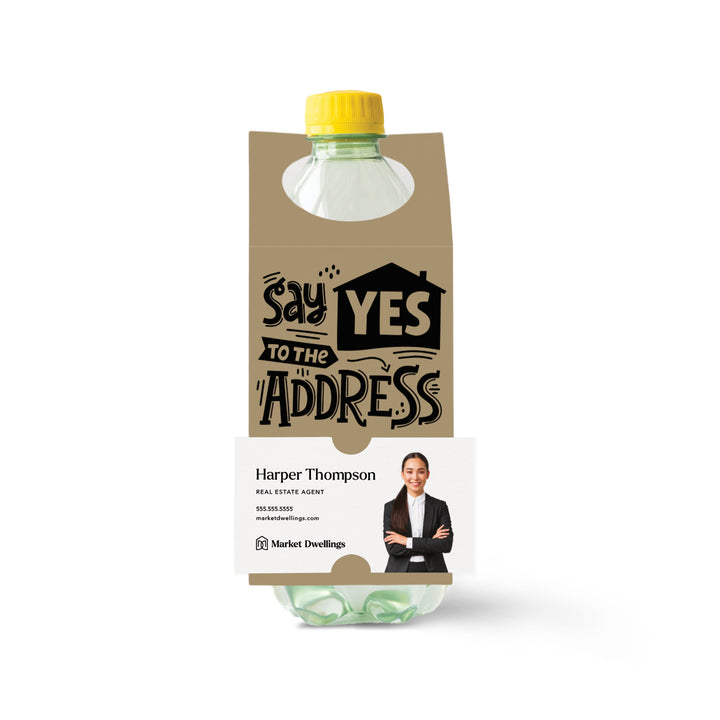 Say Yes To The Address | Bottle Hang Tags Bottle Tag Market Dwellings KRAFT