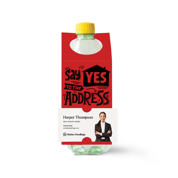 Say Yes To The Address | Bottle Hang Tags Bottle Tag Market Dwellings SCARLET