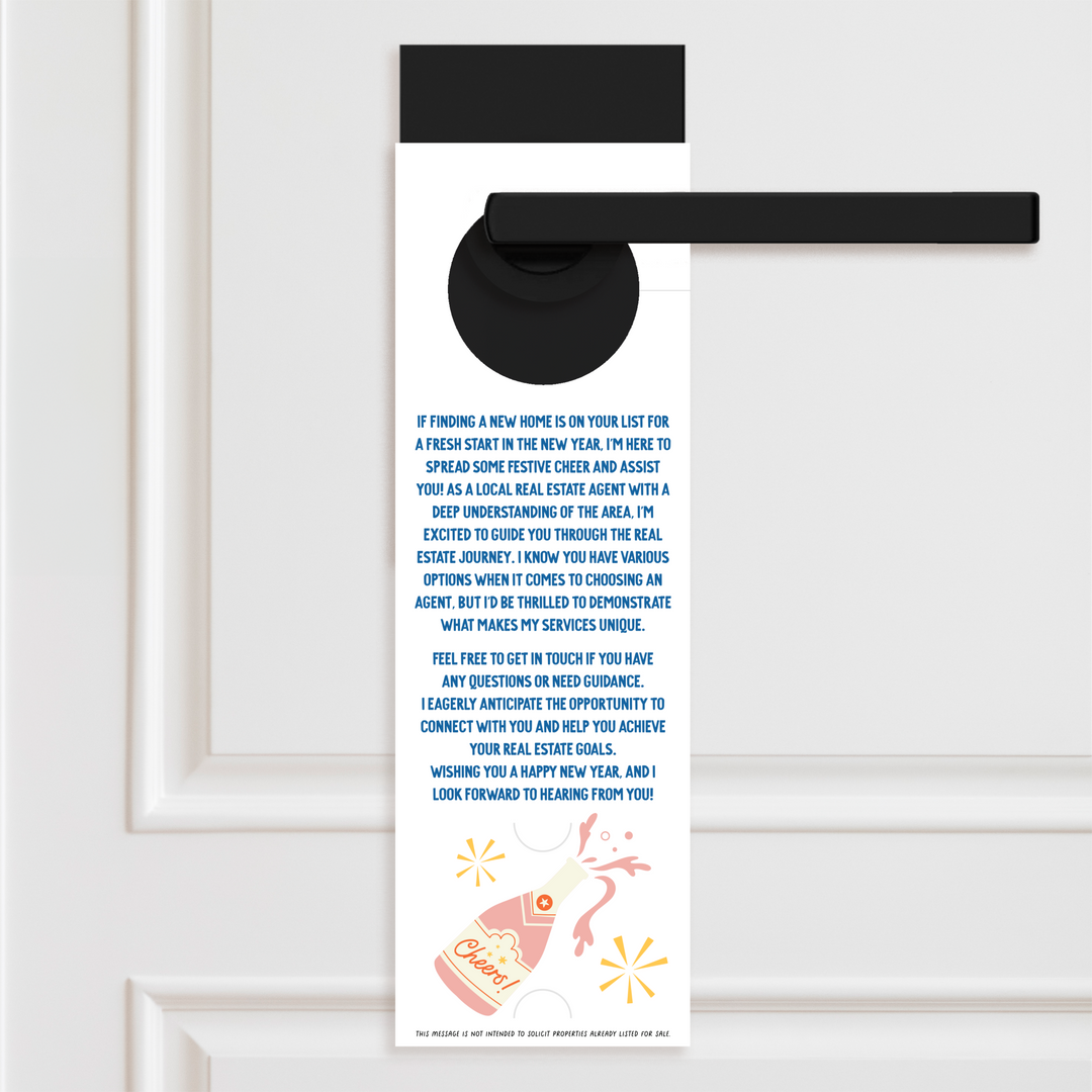 Festive Cheer and Happy New Year | Door Hangers