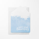 "Happy Home Anniversary" Watercolor | Real Estate & Mortgage Greeting Cards with Envelopes Greeting Card Market Dwellings