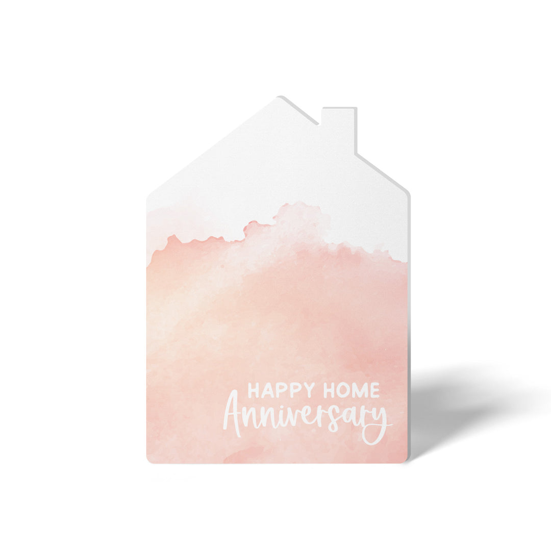 Set of "Happy Home Anniversary" Watercolor Greeting Cards | Envelopes Included | 24-GC002-AB Greeting Card Market Dwellings PEACH