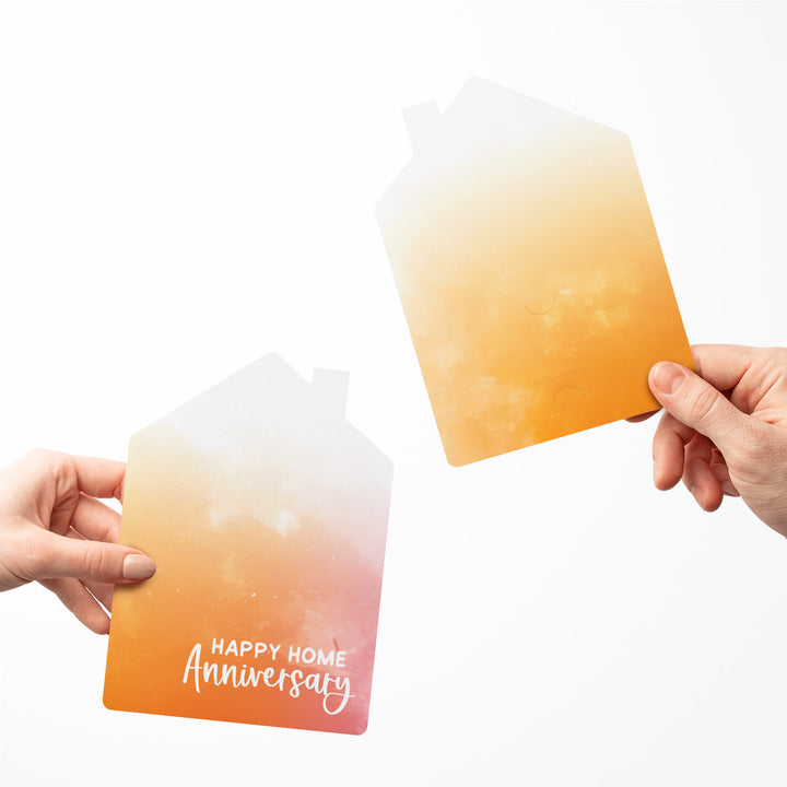 Set of "Happy Home Anniversary" Watercolor Greeting Cards | Envelopes Included | 24-GC002-AB Greeting Card Market Dwellings