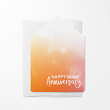 "Happy Home Anniversary" Watercolor | Real Estate & Mortgage Greeting Cards with Envelopes Greeting Card Market Dwellings