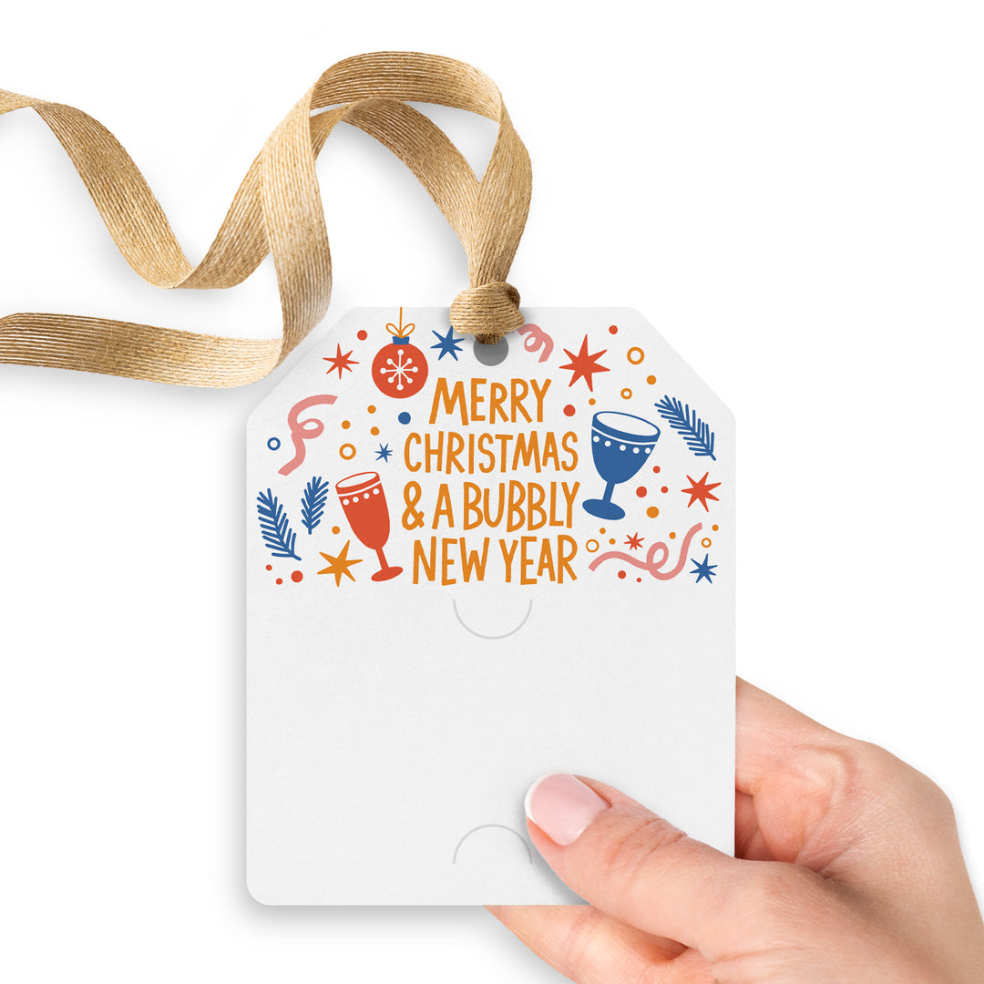 Merry Christmas and a Bubbly New Year | Gift Tags Gift Tag Market Dwellings