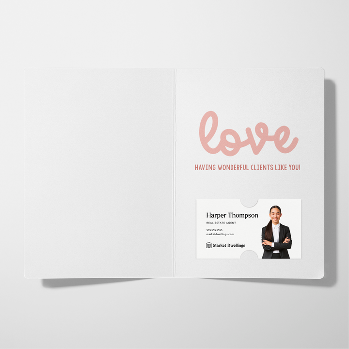 Set of Happy Valentine's Day Greeting Cards | Envelopes Included Greeting Card Market Dwellings