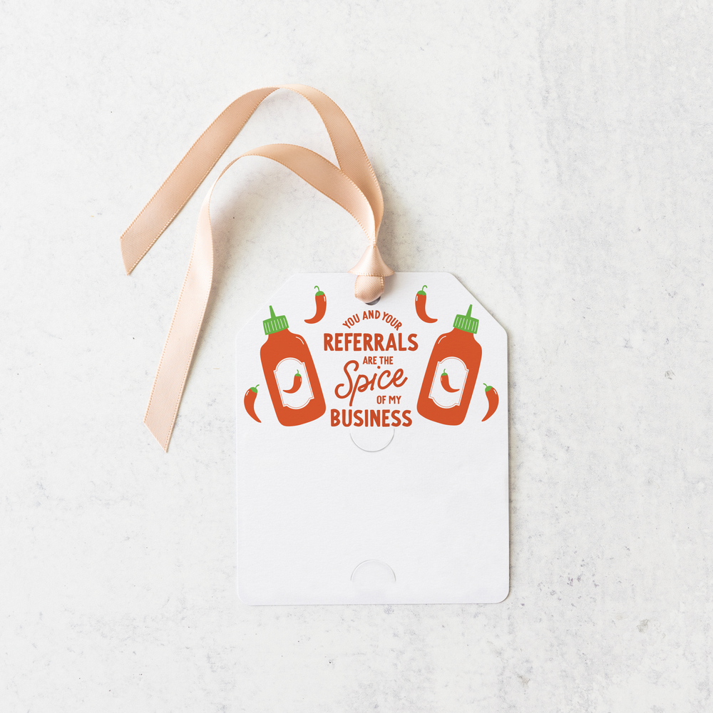 You and Your Referrals are the Spice of my Business | Gift Tags | 250-GT001 Gift Tag Market Dwellings   
