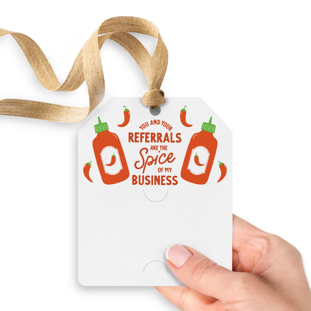 You and Your Referrals are the Spice of my Business | Gift Tags Gift Tag Market Dwellings