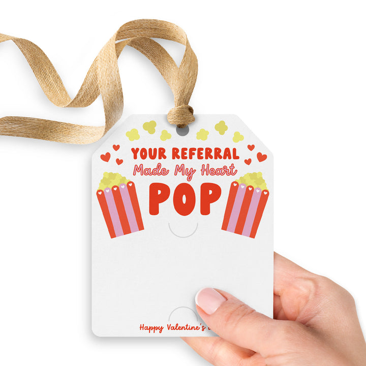 Your Referral Made My Heart Pop | Gift Tags Gift Tag Market Dwellings