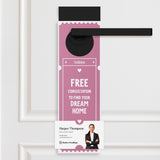 Free Consultation To Find Your Dream Home | Valentine's Day Door Hangers Holiday Door Hanger Market Dwellings PURPLE 10