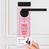 Free Consultation To Find Your Dream Home | Valentine's Day Door Hangers Holiday Door Hanger Market Dwellings