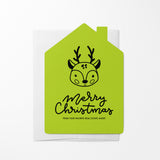Reindeer "Merry Christmas from Your Favorite Real Estate Agent" | Real Estate Greeting Cards with Envelopes Greeting Card Market Dwellings