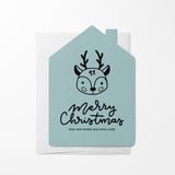 Reindeer "Merry Christmas from Your Favorite Real Estate Agent" | Real Estate Greeting Cards with Envelopes Greeting Card Market Dwellings