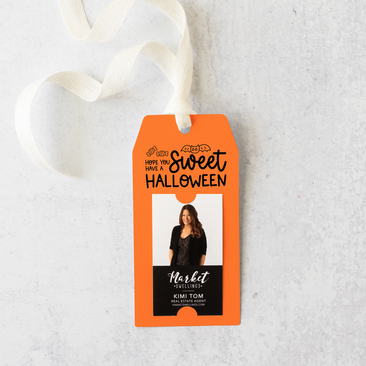 Vertical | Hope You Have a Sweet Halloween | Halloween Pop By Gift Tags | 26-GT005 Gift Tag Market Dwellings CARROT  