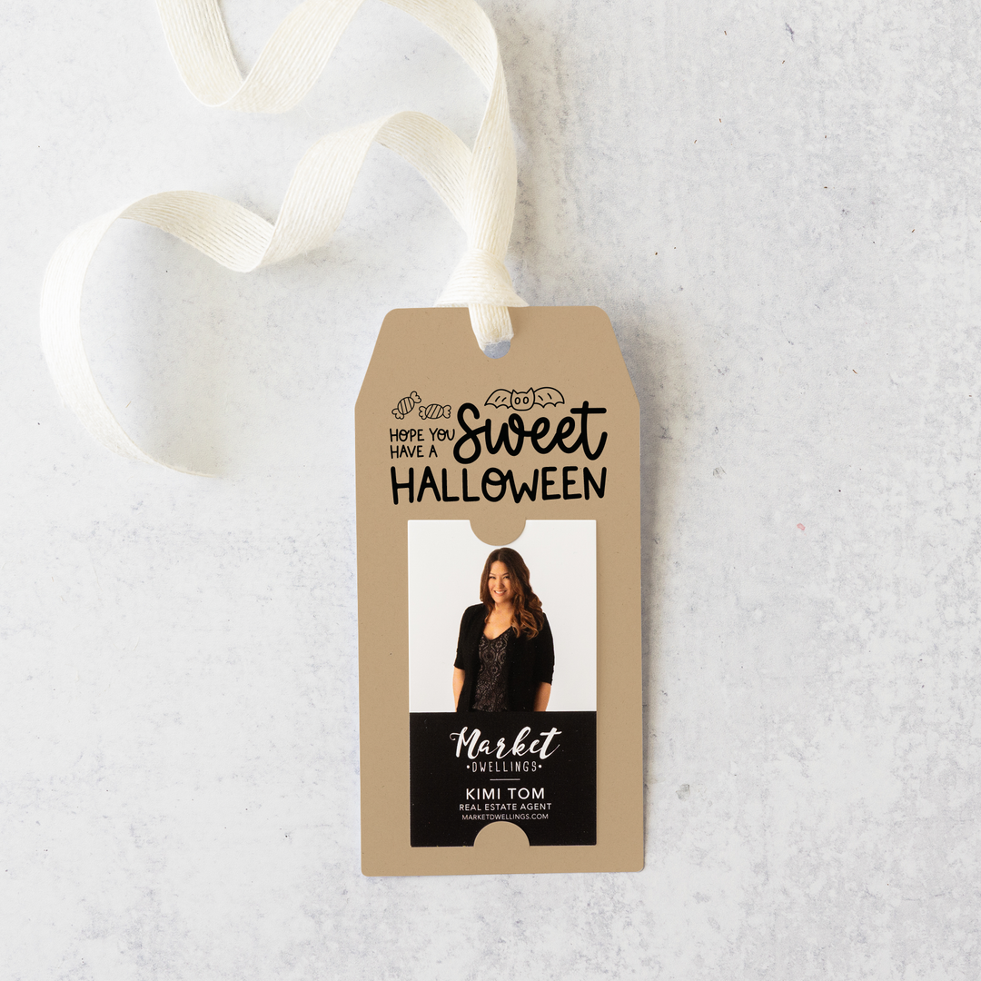 Vertical | Hope You Have a Sweet Halloween | Halloween Pop By Gift Tags | 26-GT005 Gift Tag Market Dwellings KRAFT  