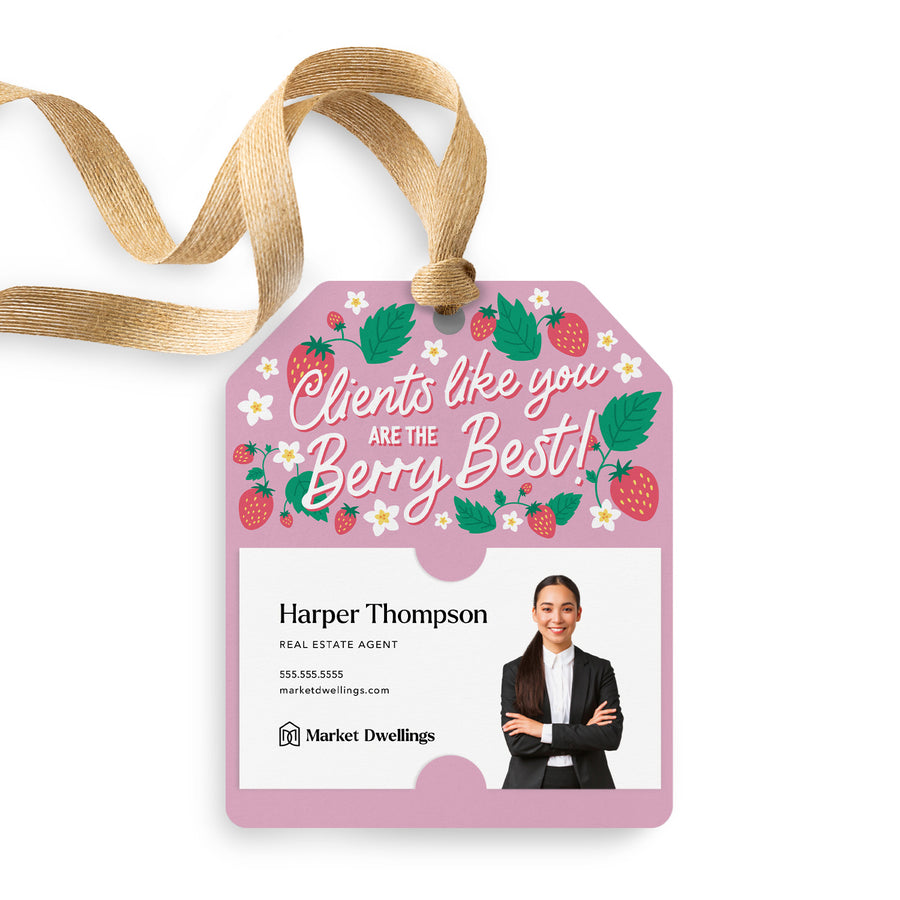 Clients Like You Are The Berry Best! | Gift Tags Gift Tag Market Dwellings