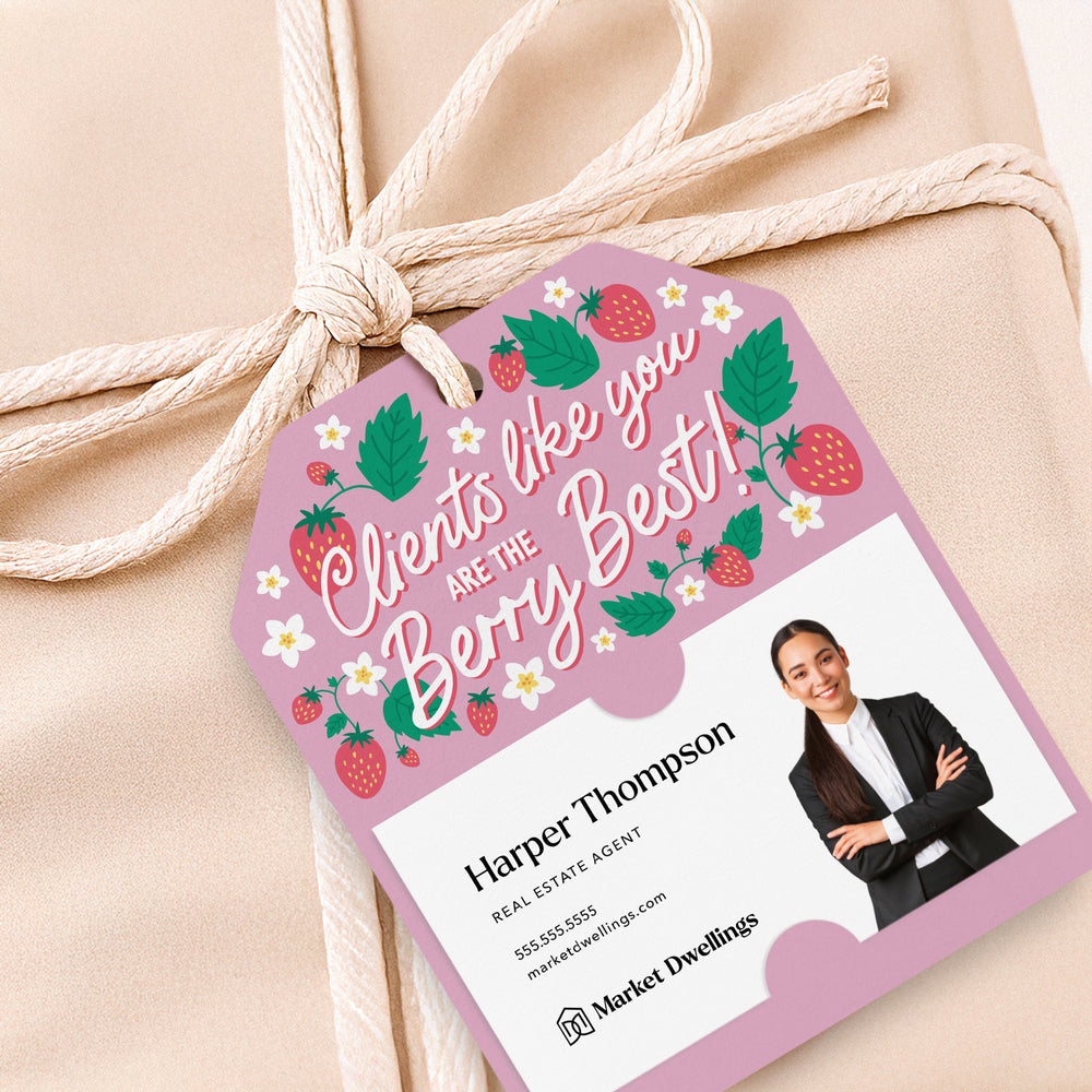 Clients Like You Are The Berry Best! | Gift Tags Gift Tag Market Dwellings